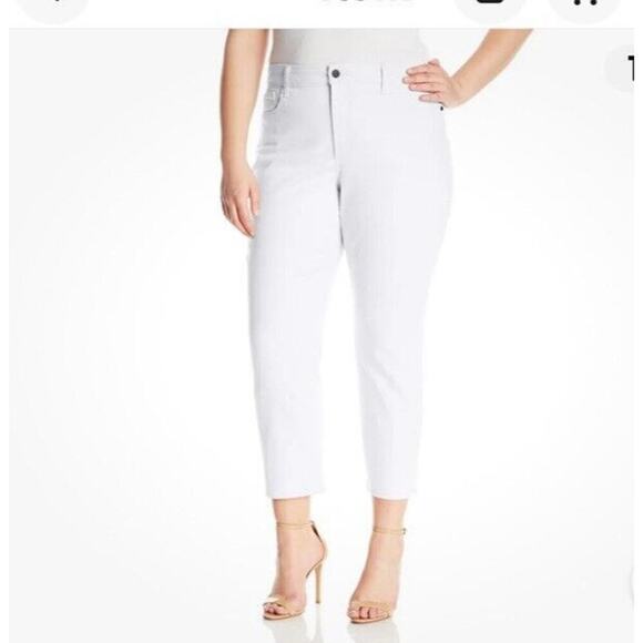NWT NYDJ Women's Alina Jeans Size 18 Lift x Tuck Pull On Skinny Optic White - Picture 2 of 14